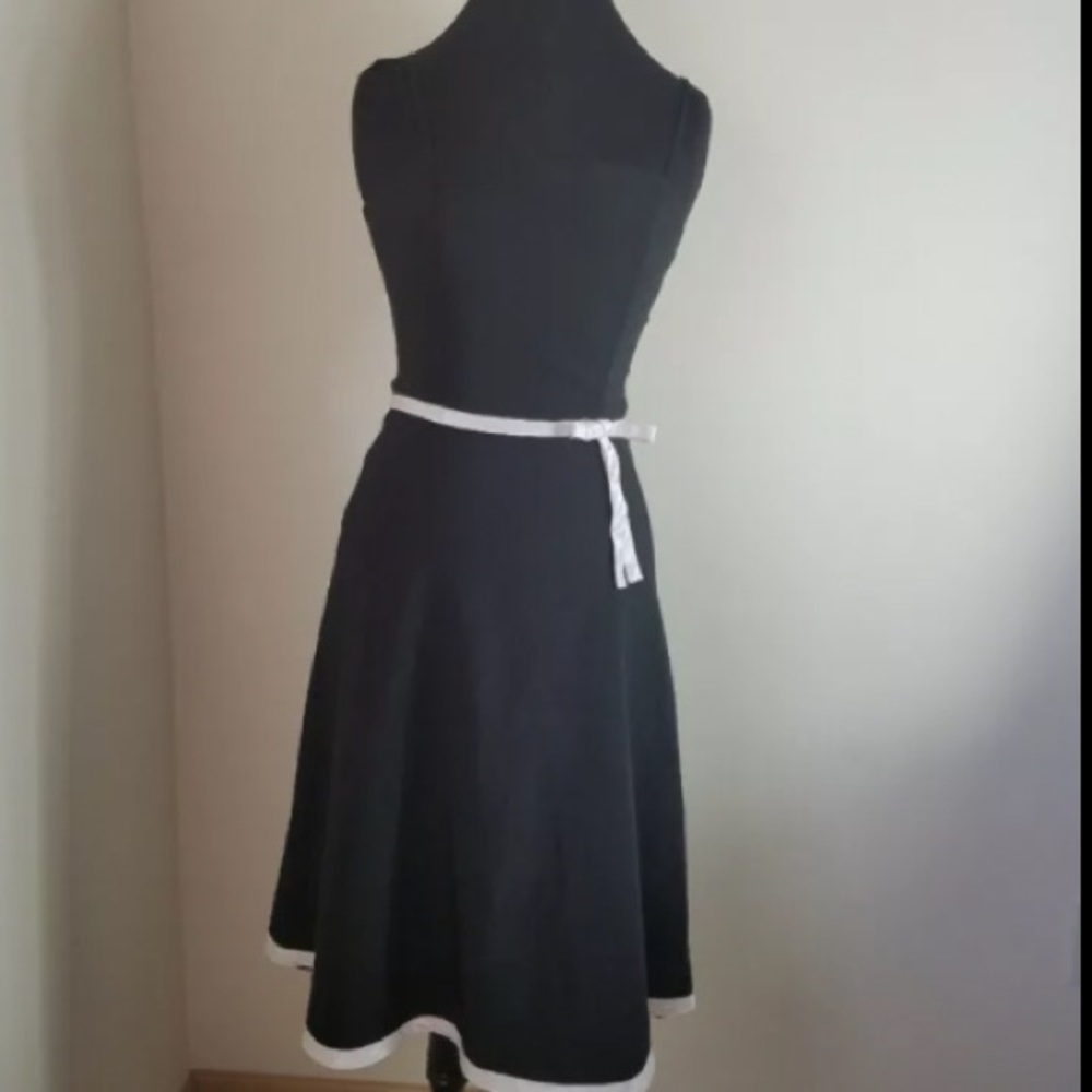 Vintage BCX Girls Black & White Bow Dress Size 7 | Rare Formal Party Dress